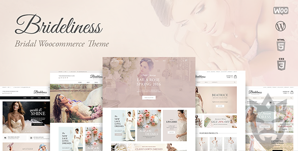 Brideliness - Wedding Shop WordPress WooCommerce Theme