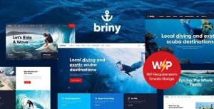 Briny | Scuba Diving  Water Sports WordPress Theme + RTL