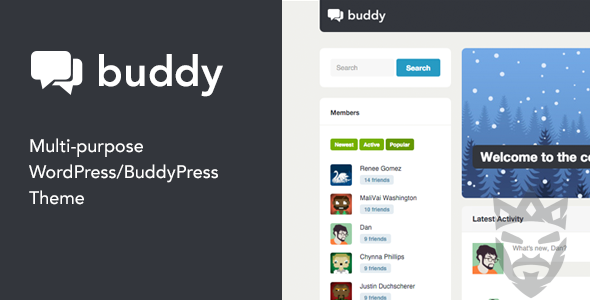 Buddy: Simple WordPress  BuddyPress Theme