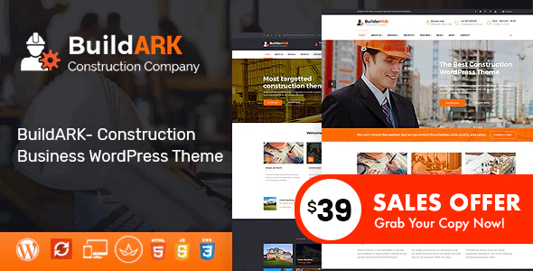 BuildARK- Construction Business WordPress Theme