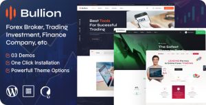 Bullion - Forex Broker  Trading WordPress Theme