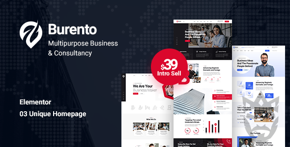 Burento - Multipurpose Business WordPress Theme + RTL