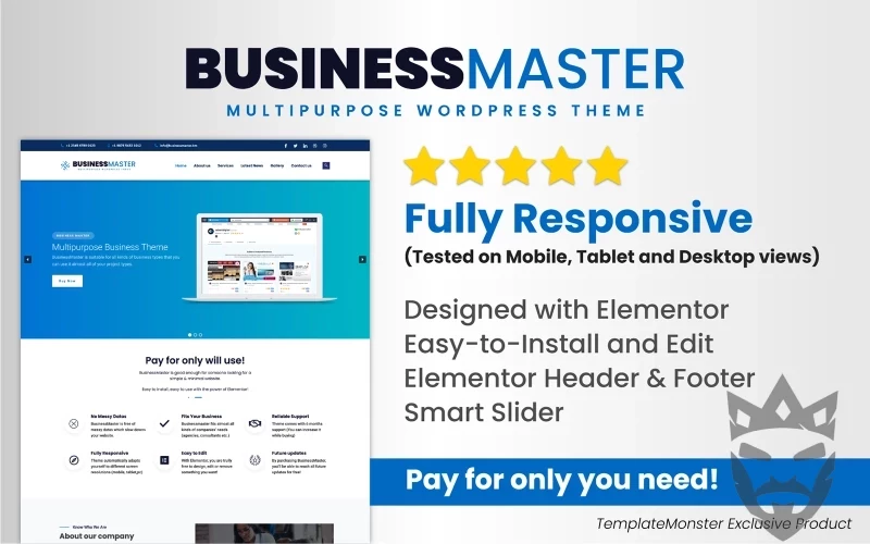 Business Master - Multipurpose Business Wordpress Theme WordPress Theme