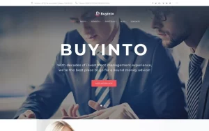 Buyinto - Business Investment & Management WordPress Theme