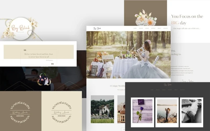 By Blink Wedding WordPress Theme