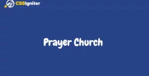 CSS Igniter Prayer Church  – WordPress Theme