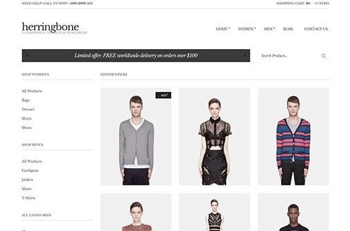 CSSIgniter Herringbone WordPress Theme