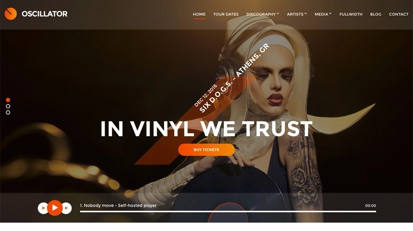 CSSIgniter Oscillator Music WordPress Theme