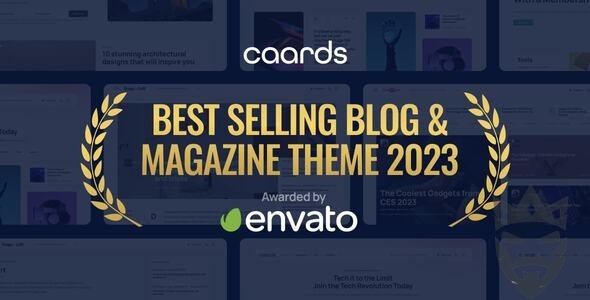 Caards - Modern Blog  Magazine WordPress Theme with Dark Mode