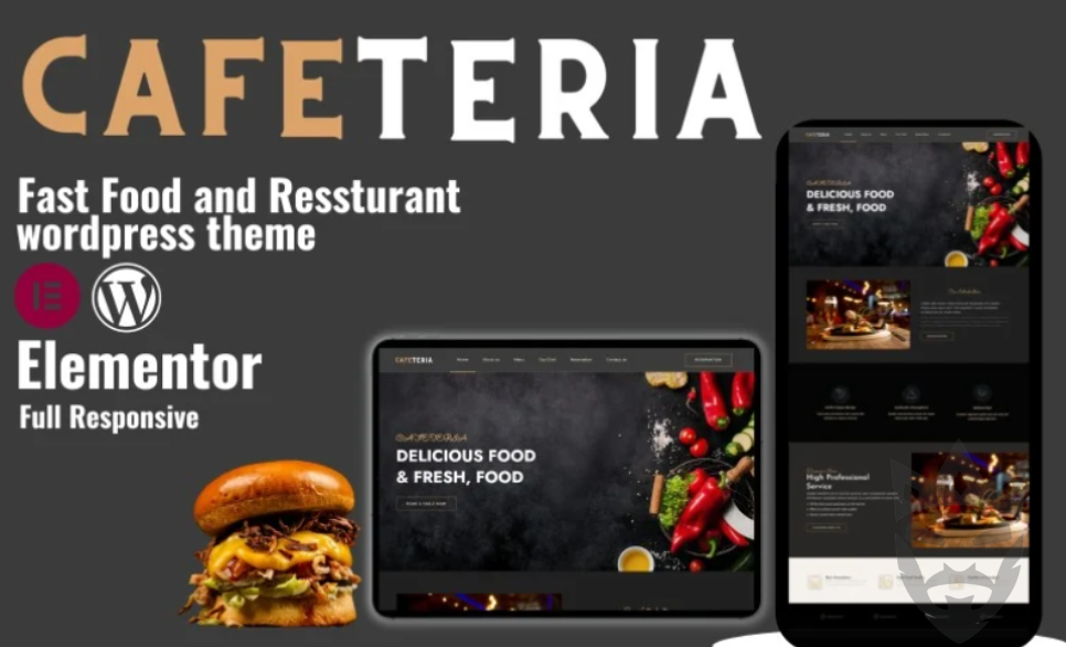 Cafeteria- Fast Food And Resturant WordPress Responsive Theme