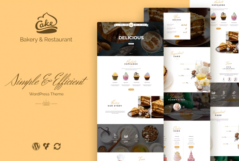 Cake - Easy Slight Bakery & Backing Theme