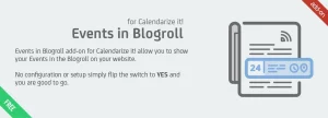 Calendarize It! Events in blogroll