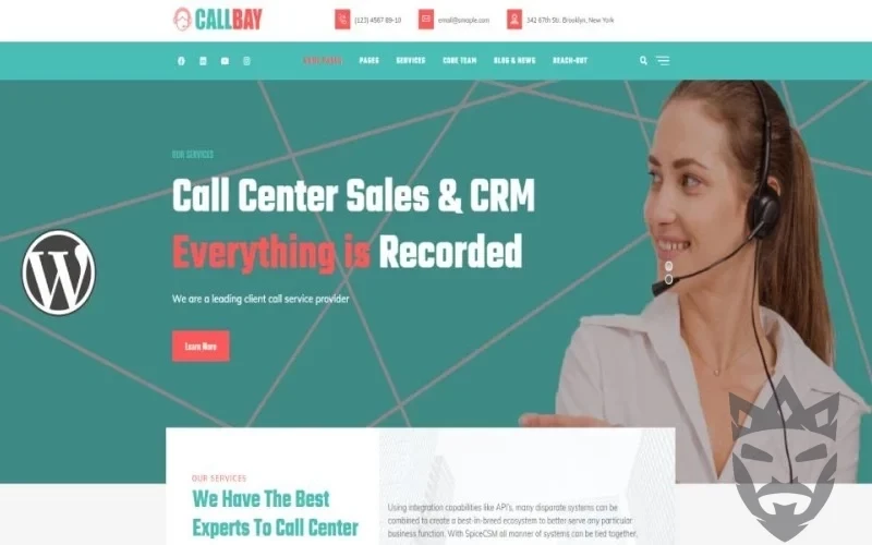 Callbay - Call Center WordPress Theme