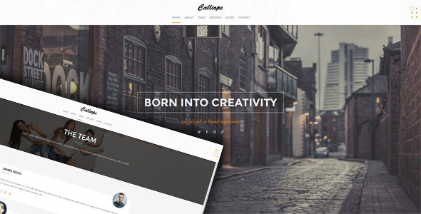 Calliope - Portfolio  Agency WordPress Theme