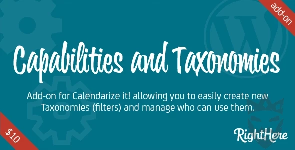 Capabilities and Taxonomies for Calendarize it!