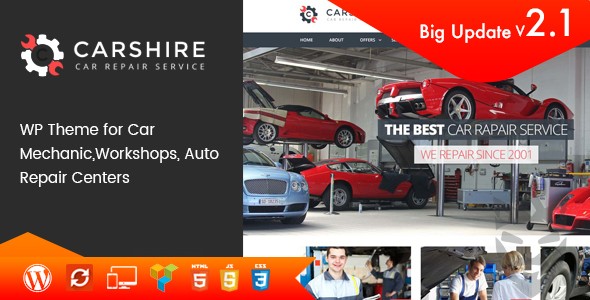 Car Shire || Auto Mechanic  Repair WordPress Theme