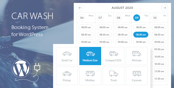 Car Wash Booking System for WordPress