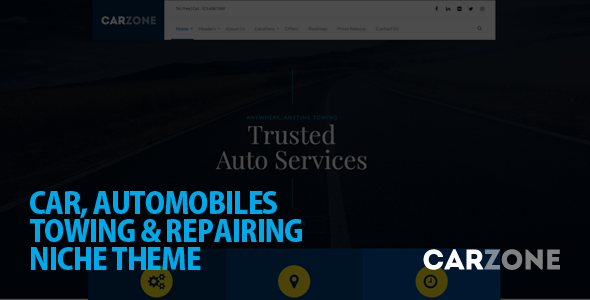 Car Zone - Towing  Repair WordPress Theme