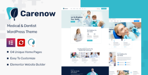 Carenow – Medical  Dentist WordPress Theme