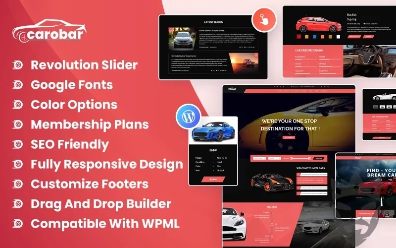 Carobar - Car Dealer WordPress Theme