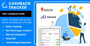 Cashback Tracker Wordpress Plugin