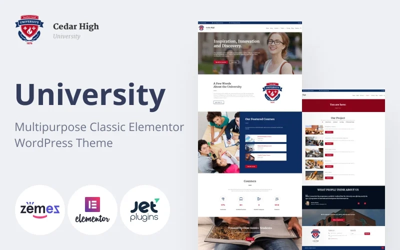 Cedar High - University WordPress Theme