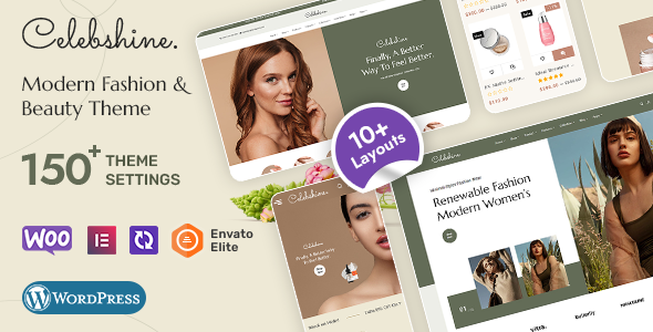 Celebshine - WooCommerce Theme for Fashion  Beauty Cosmetics