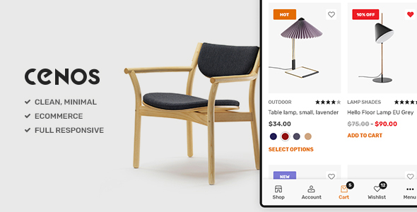 Cenos - Modern Furniture WooCommerce Theme