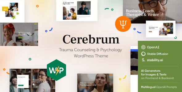 Cerebrum - Counseling  Psychology WordPress Theme