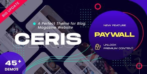 Ceris - News Magazine WordPress Theme