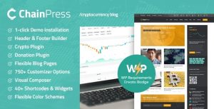 ChainPress | Financial  Business Blog WordPress Theme