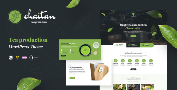 Chaitan - Tea Production Company  Organic Store WordPress Theme