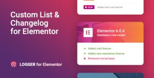 Changelog  Custom List for Elementor – Logger