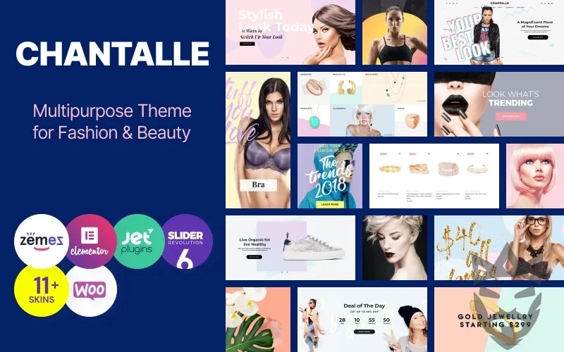 Chantalle - Multipurpose Woman Fashion WordPress Elementor Theme WordPress Theme