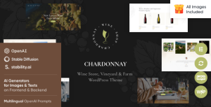 Chardonnay - Wine Store  Vineyard WordPress Theme