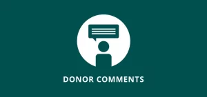 Charitable Donor Comments