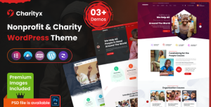 Charityx - Charity  Nonprofit WordPress Theme