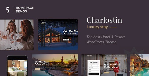 Charlostin - Hotel  Resort Booking WordPress Theme