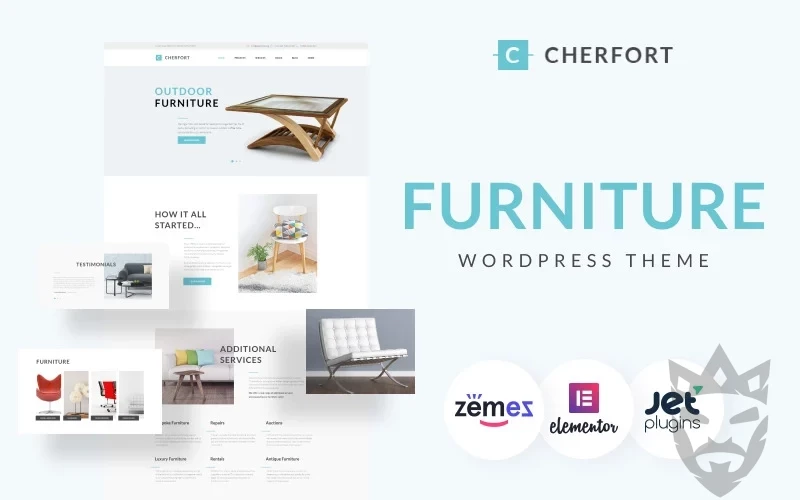 Cherfort - Furniture Company Responsive WordPress Theme