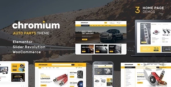 Chromium - Auto Parts Shop WordPress WooCommerce Theme