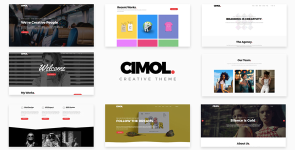 Cimol - Responsive One  Multi Page Portfolio Theme