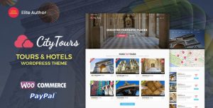 CityTours - Hotel  Tour Booking WordPress Theme