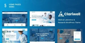 Clariwell – Medical Laboratory & Research WordPress Theme