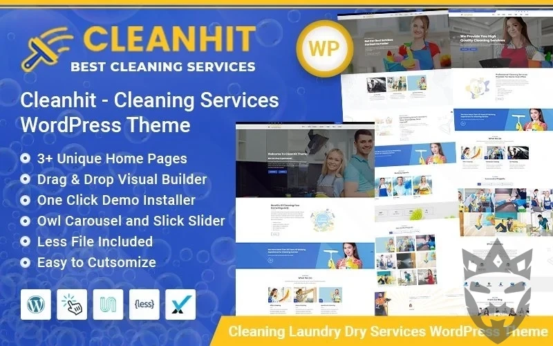 Cleanhit - Dry Cleaning Laundry Service WordPress Theme