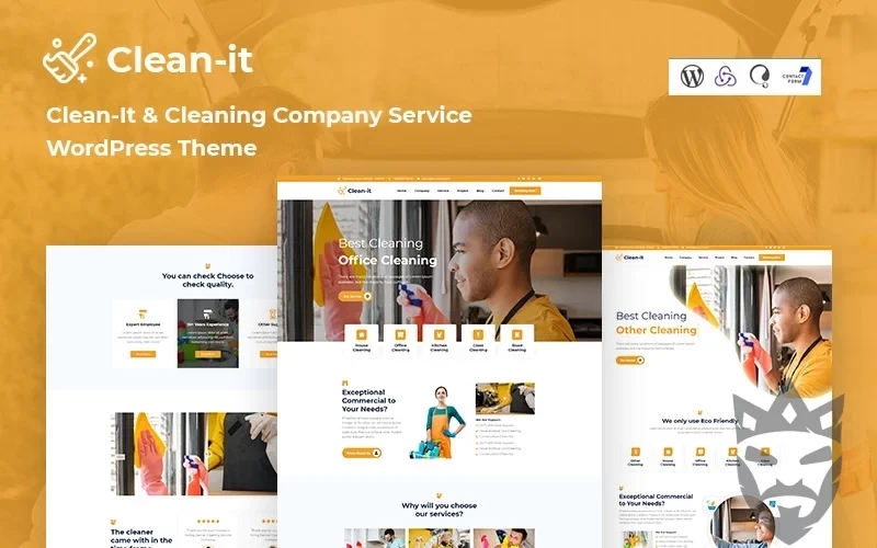 Cleanit Cleaning Company Service Responsive WordPress Theme