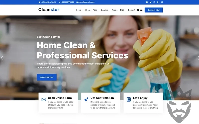 Cleanstor - Cleaning Company Responsive WordPress Theme