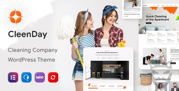 CleenDay - Cleaning Company WordPress Theme