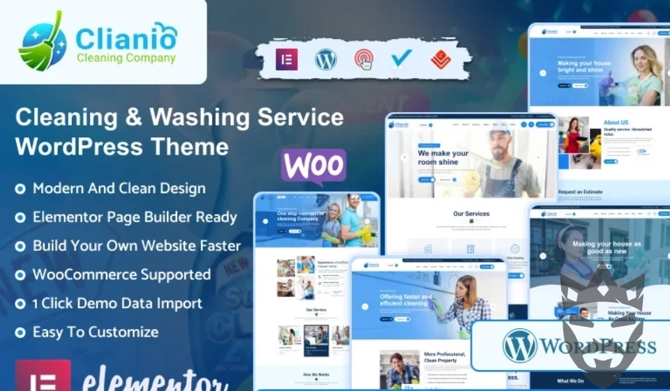 Clianio - Cleaning Services WordPress Theme