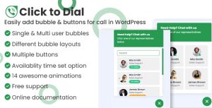 Click to dial - Direct call from website WordPress plugin