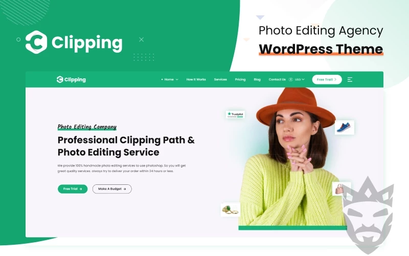 Clipping - Photo Editing Agency WordPress Theme